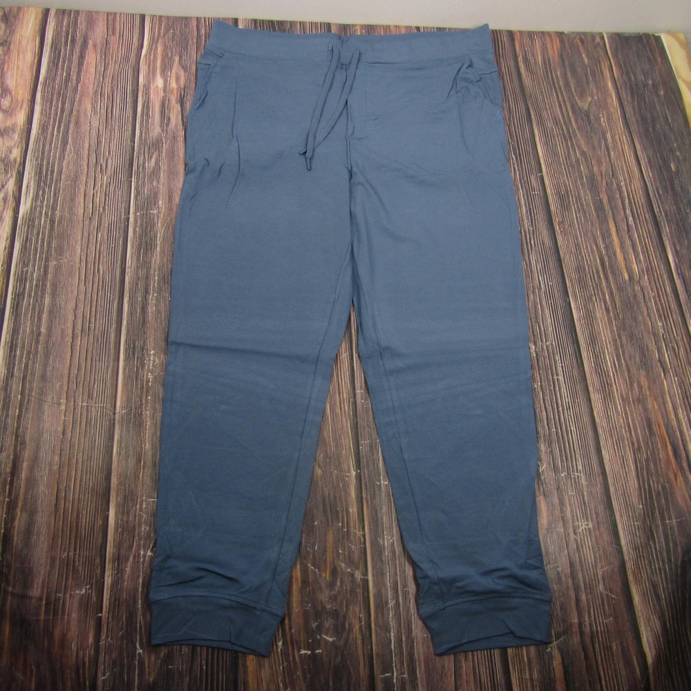 Cozy Earth Pants Mens‎ 2XL Blue Jogger Bamboo Viscose Stretch Tapered Drawstring
